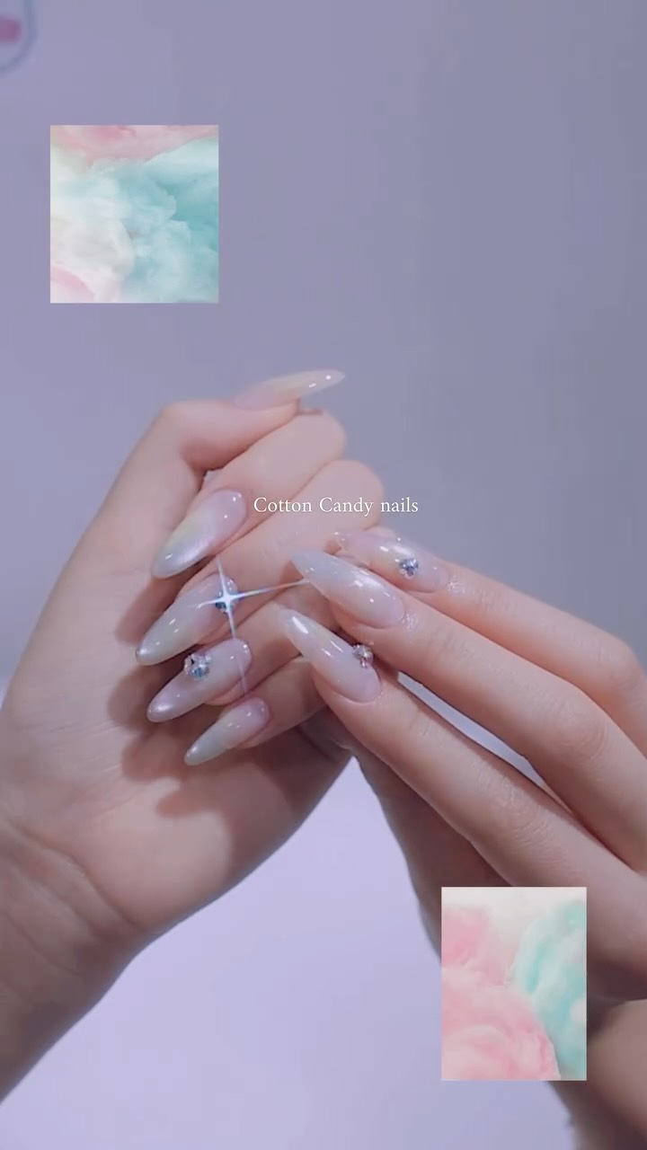 7월 이벤트네일 Cotton Candy nail🍭