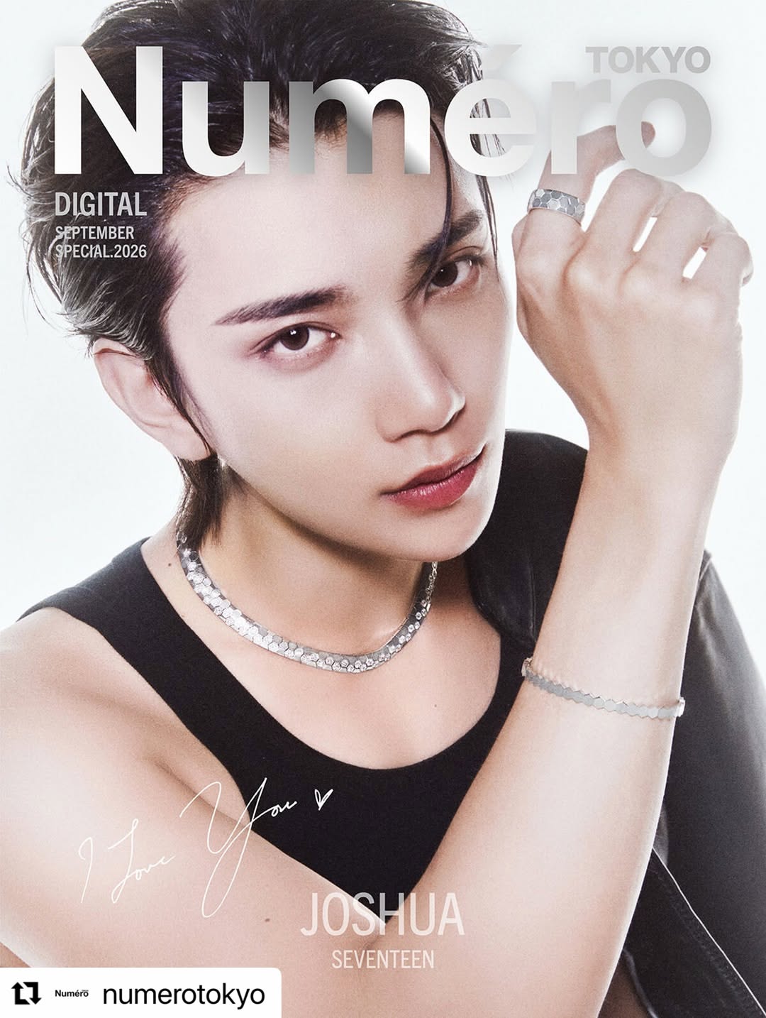 #Repost @numerotokyo with @use.repost ・・・ SEVENTEEN JOSHUAのデジタルカバーを公開！ 7月28日（火）発売の『ヌメロ・トウキョウ（Numéro TOKYO）』9月号特装版（増刊）にS…